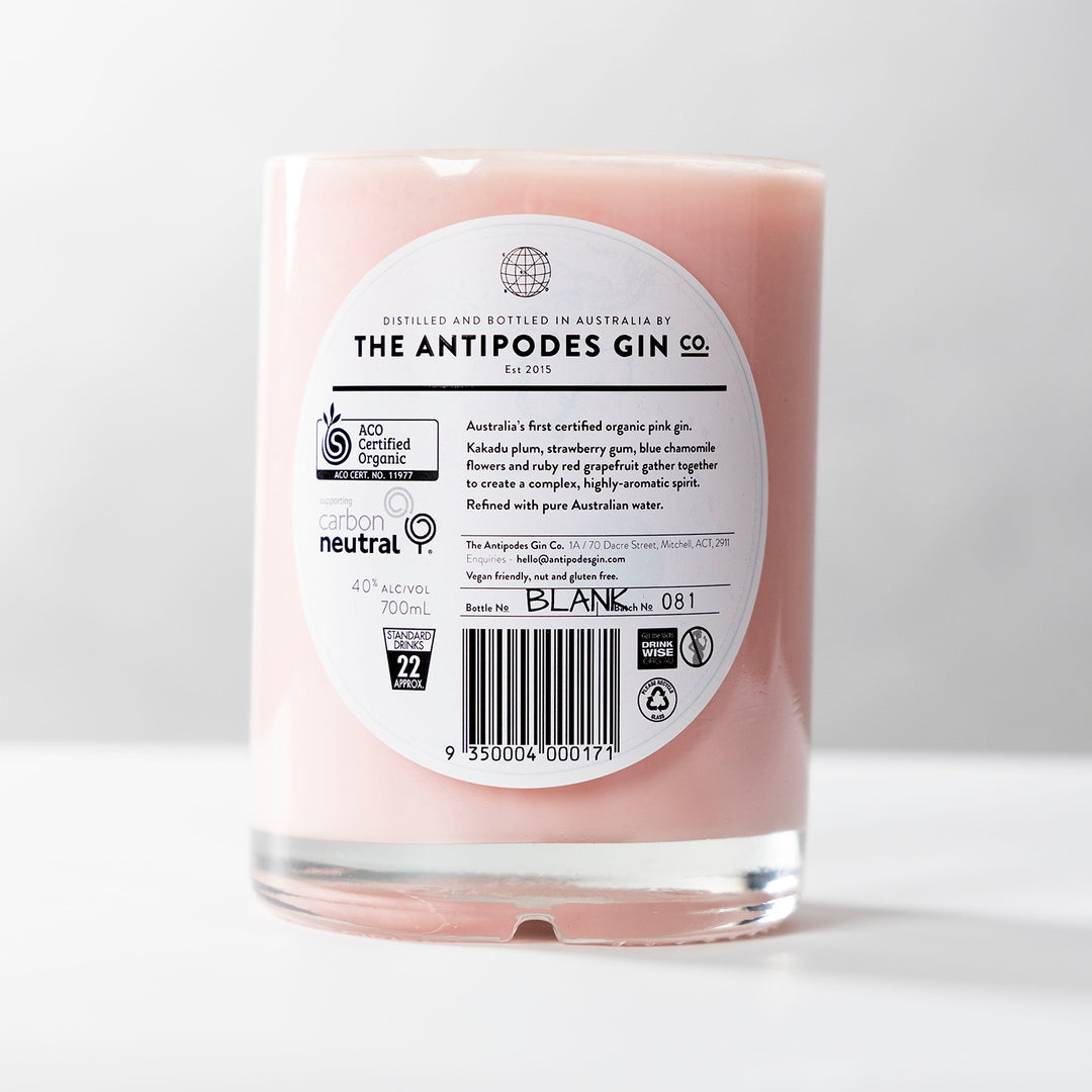 Antipodes Pink Gin Candle