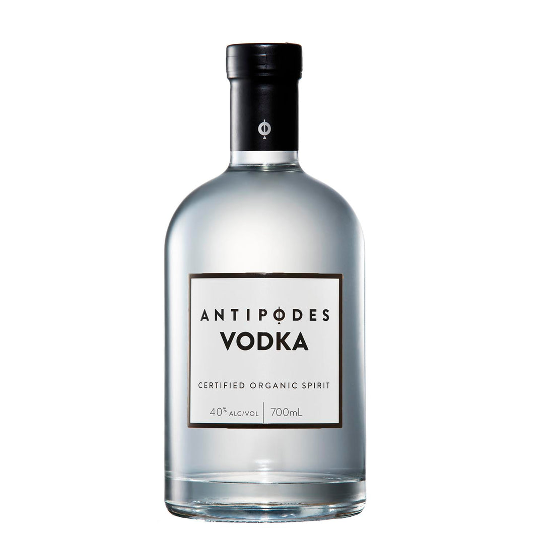 Antipodes Vodka bottle on a white background