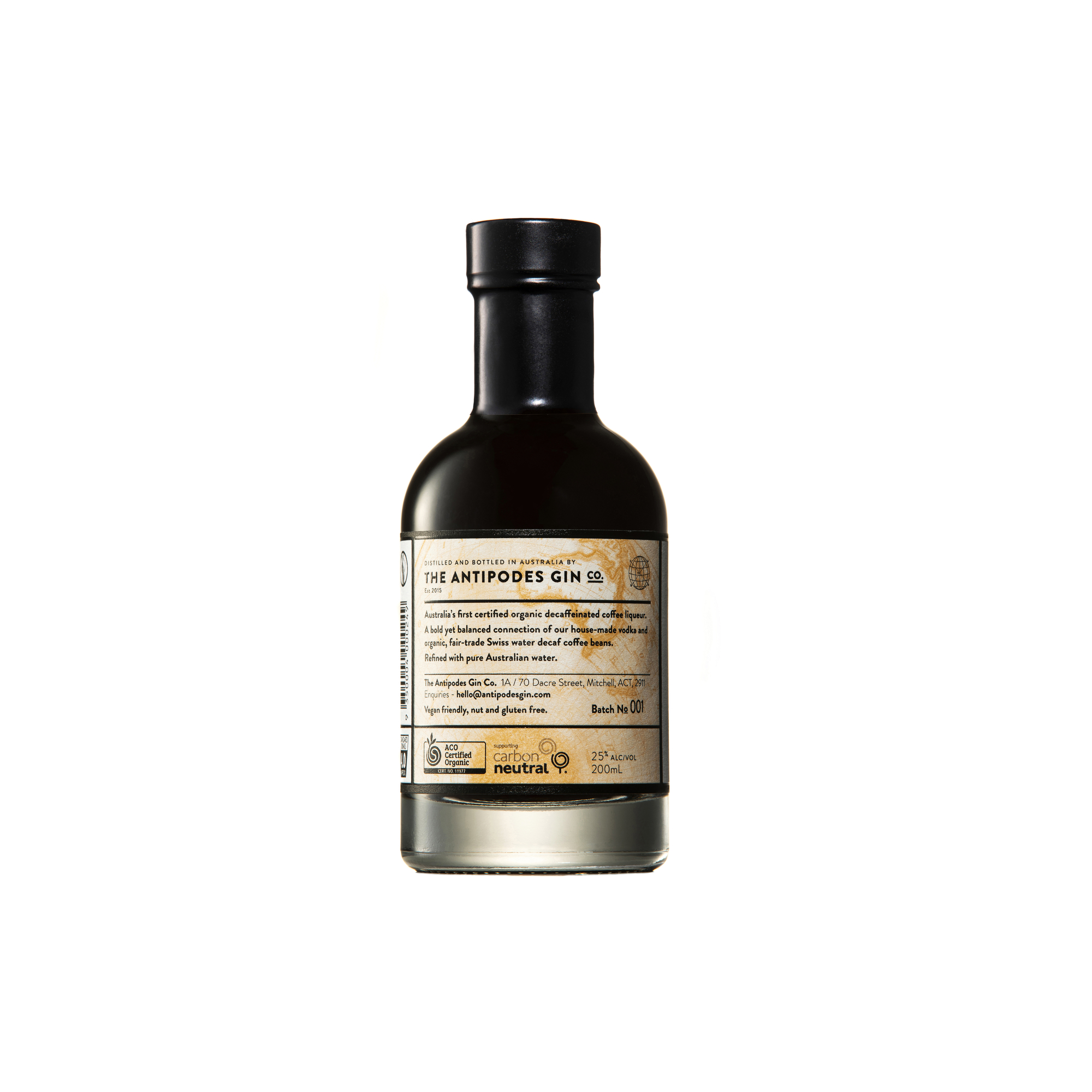 Decaf Espresso Liqueur – 200ml – The Antipodes Gin Co