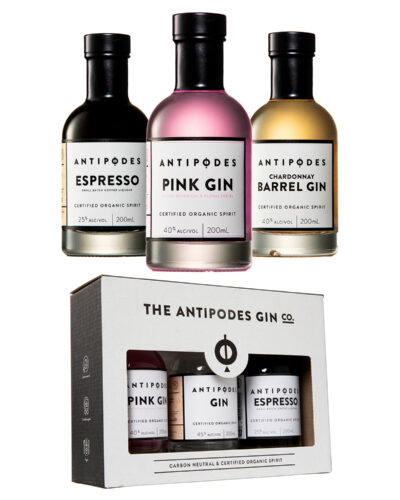 3 x 200ml Gift pack - Espresso Liqueur, Pink Gin & Chardonnay Barrel Gin.